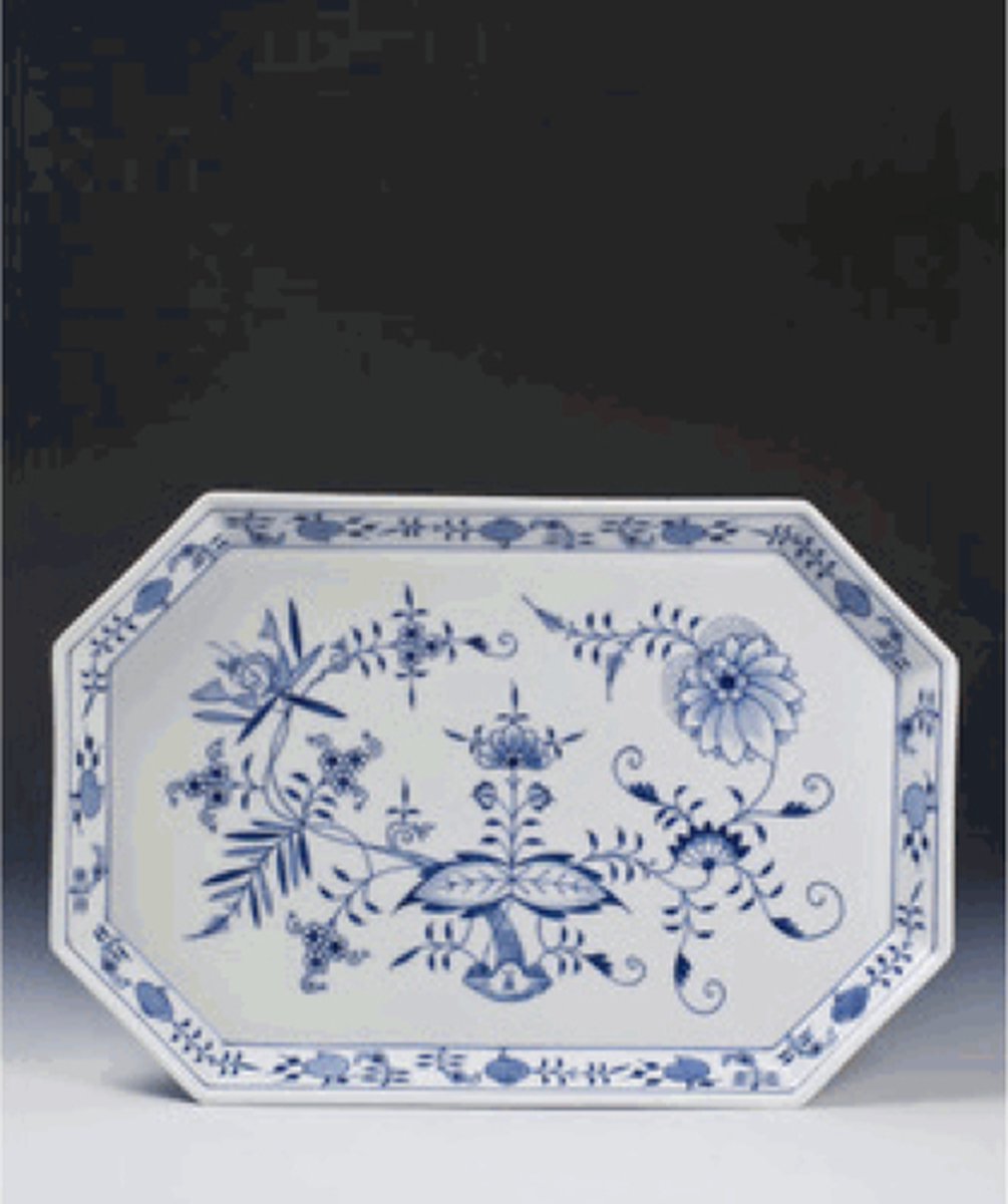Meissen Schotel Blauwe uienpatroon