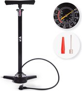 Bol.com V.P. Staande Fietspomp met Drukmeter - Racefiets- en Mountainbike accessoires - Incl. extra opzetstukken - Tot 12 bar / ... aanbieding