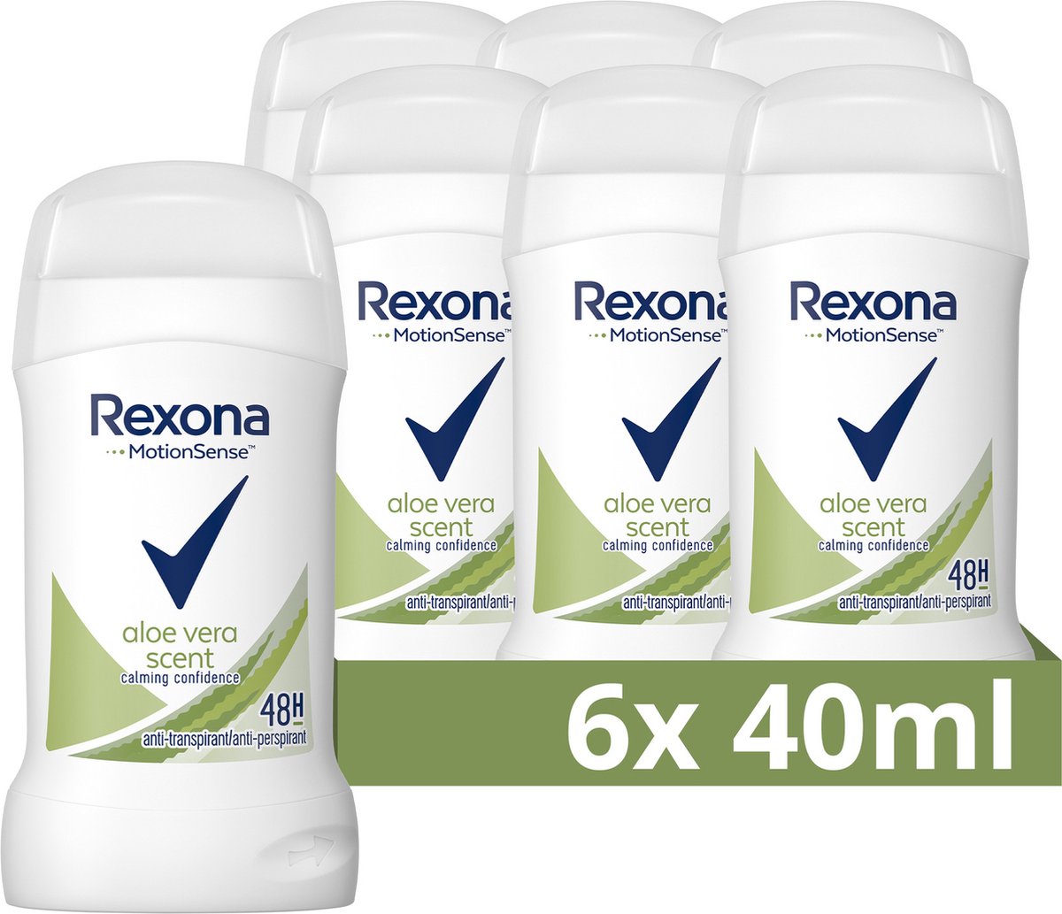 Goedkoopste Rexona Women Anti-transpirant Stick - Calming Confidence - met MotionSense Technologie - 6 x 40 ml