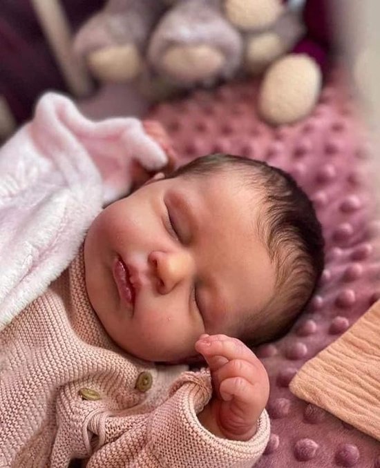 Bébé Reborn Fille Marina - Poupée réaliste de 49 cm avec accessoires