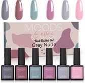 Moods Gellac BIAB - Builder in a Bottle – BIAB Nagel Builder Gel - Grey Nude - HEMA & TPO Free