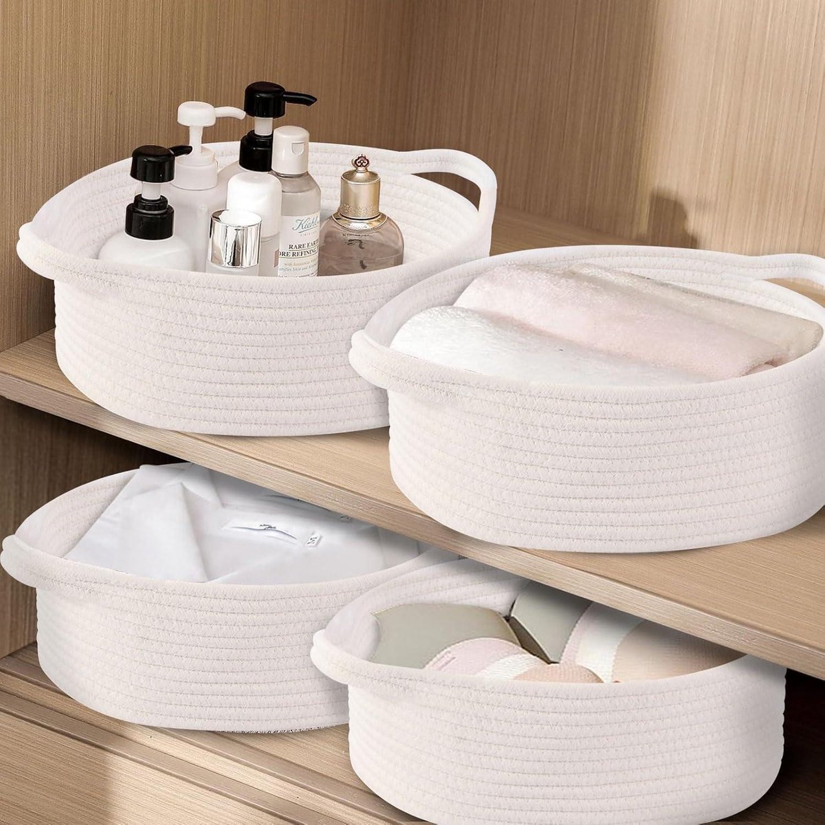 PANIERS EN ALGUES Panier De Rangement Tressé Panier De Pique-niques EUR