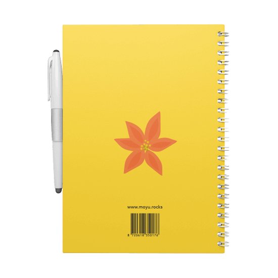 MOYU - Carnet Flower Vibes - Carnet effaçable A5 Premium