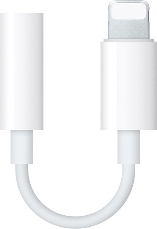Co2® Adapter Jack 3.5mm AUX naar iPhone - Kabel - Voor Lightning - Wit