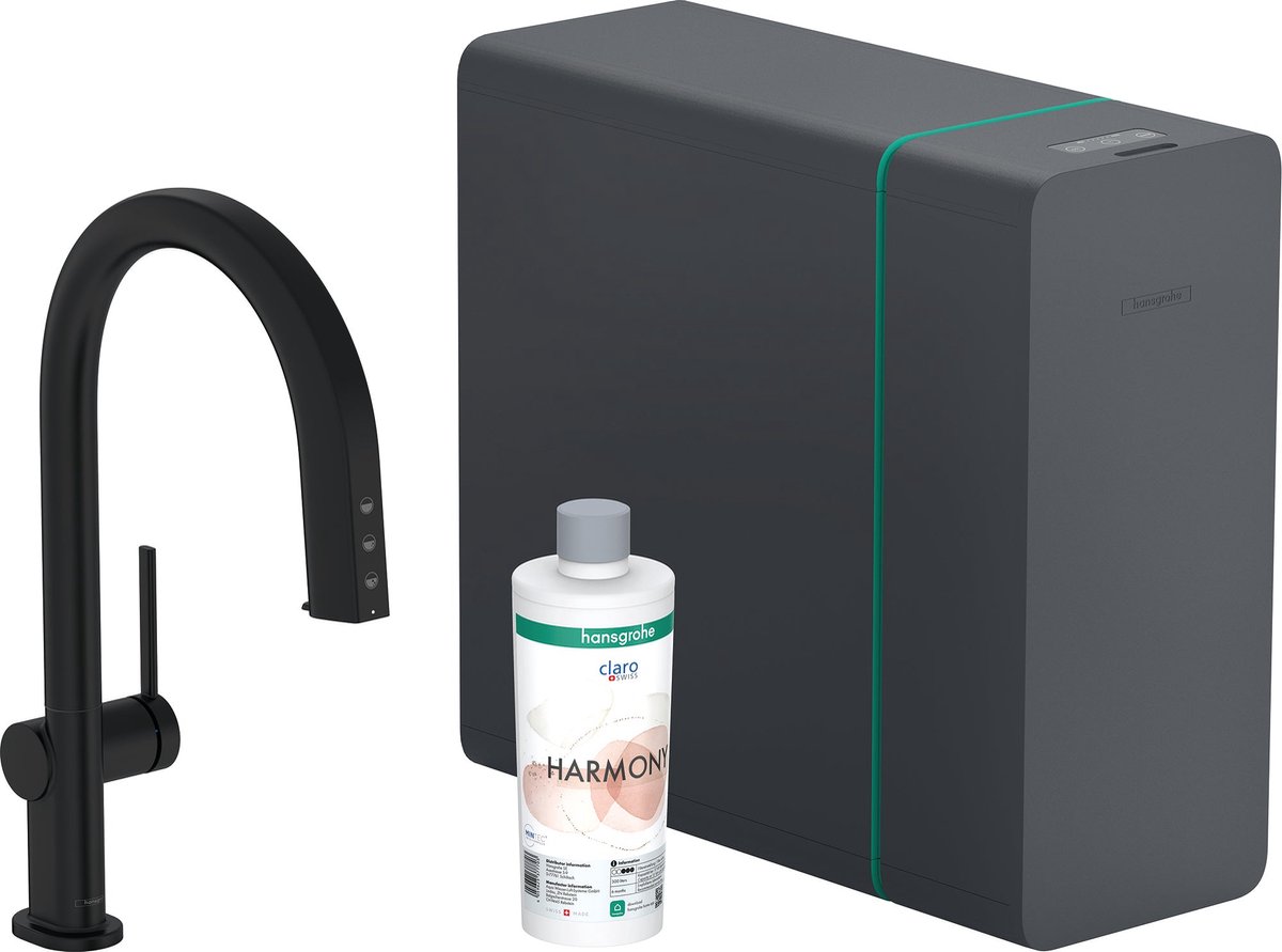 Hansgrohe Hans Grohe Hg Sodasystem 2101Jet Aqittura M91 Pull-Out Sbox Matt Black