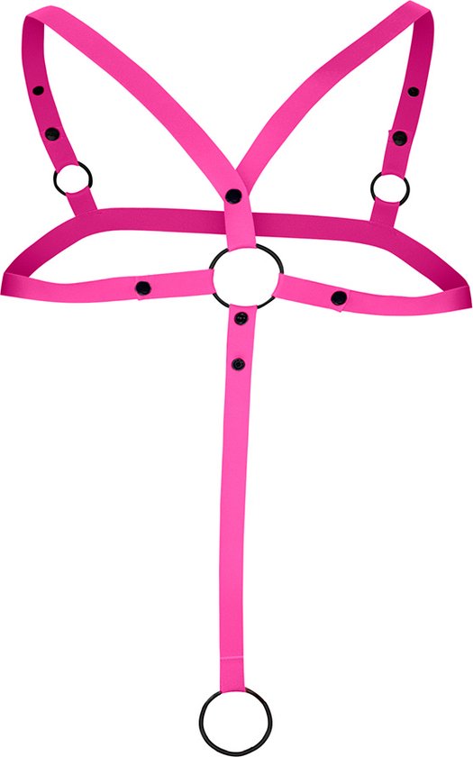 Cut4Men - Harnais croisé C- Ring - Harnais - Rose