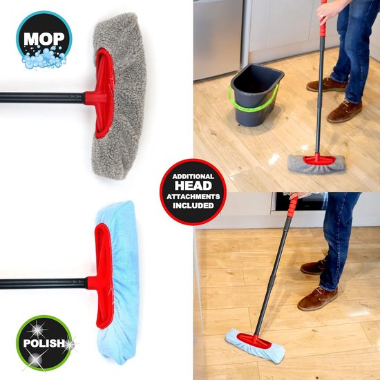 Rubber Pull Bezem & Stofpan Combo Set met Unieke Hoek Clearing Vinnen Voor Het Opruimen Van Natte & Droge Puinhoop - Huisdier Haar Bont Verwijderen - Harde Vloeren en Tapijten van TreeLen — afbeelding 4