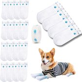 Hondensokken - 40 Stuks - Wegwerp Huisdier Sokken - Waterdicht - Hondensokken Antislip - Hondenschoenen Pootbeschermer Sokken Voor Honden - Klittenbandsluiting - Ademend - Verstelbaar - Huisdierpootbeschermer - Hondenschoenen - Maat S