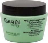 Bol.com Phytorelax Keratin Curly Hair Mask - Professioneel Anti-Frizz Haarmasker - voor Krullend en Pluizig Haar - met Keratine ... aanbieding