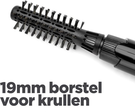 BaByliss Smooth Shape Airstyler Föhnborstel AS86E - Geschikt voor korter haar - 2 opzetborstels - Coolshot - Krulborstel