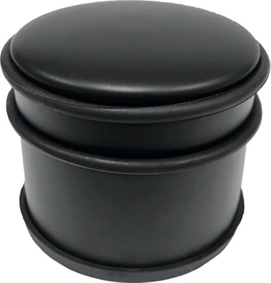 TARROX Deurstopper Ø 90x75 mm staal zwart 3 stuks