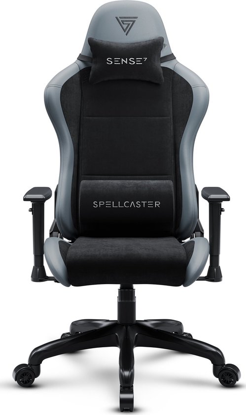 SENSE7 Spellcaster FUKU XL PU SUEDE schwarz Gaming Stühle