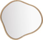 Housecraft Living Zem Miroir / Miroir mural Petite forme organique Bois de bambou - Beige