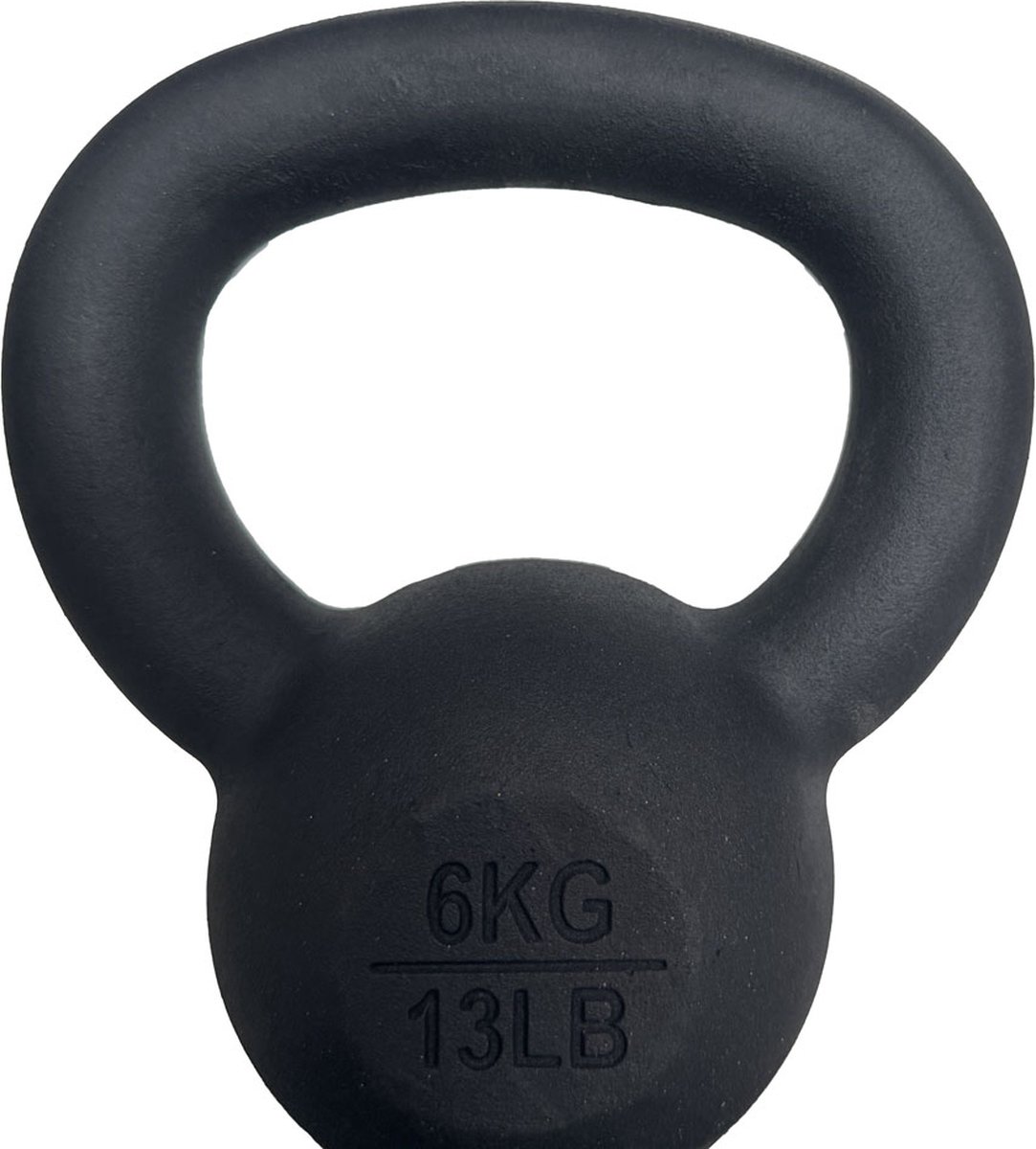 Bol.com AJ-Sports Kettlebell Pro Gietijzer 6 kg - Kettlebell - Gewichten - Krachttraining - Zwart - Fitness - Geschikt voor Cros... aanbieding