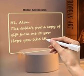LED-Schijfbord - Agenda - Schrijfbare lamp - Nachtlamp - Acrylglas - Lichtgevend Notitiebord