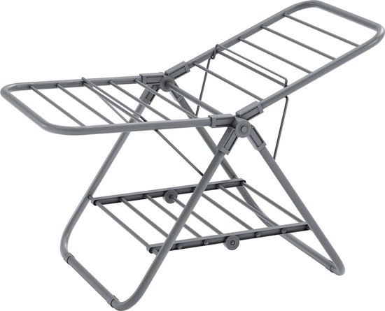 Meisterhome® - Wit - Groot Droogrek - op wieltjes - inklapbaar - 30