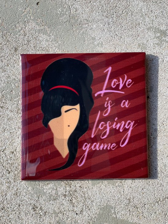 Tegeltje Amy Winehouse| Hippe Spreuktegel | Nieuwe woning cadeau | Housewarming cadeau |Verjaardagscadeau | Birthday |Verjaardag |brievenbuscadeau