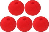 WiseGoods Premium Clownsneus - Clown Neus - Kostuum Accessoires - Kostuums - Verkleden - Verkleedkleding - Cosplay - Rood 5stk