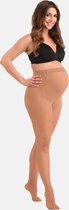 Mamsy - Comfortabele Sheer Zwangerschapspanty 20den - Naturel - M