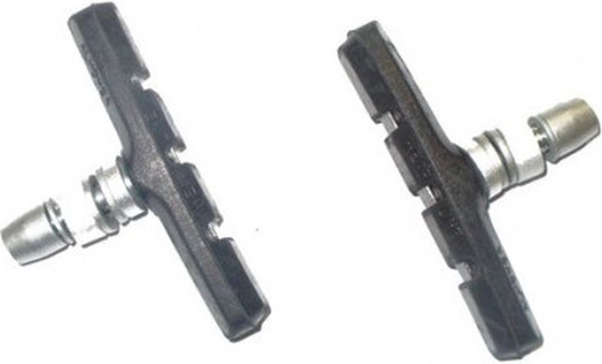 Dresco Remblokken - Voor V-Brake remmen - Inbus bevestiging - Lengte 70mm - Voor de voor- of achterrem - Sterke remkracht in droge en natte weersomstandigheden