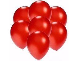 Kleine ballonnen - metallic rood - 25x st - Feestartikelen en versiering - feestballonnen