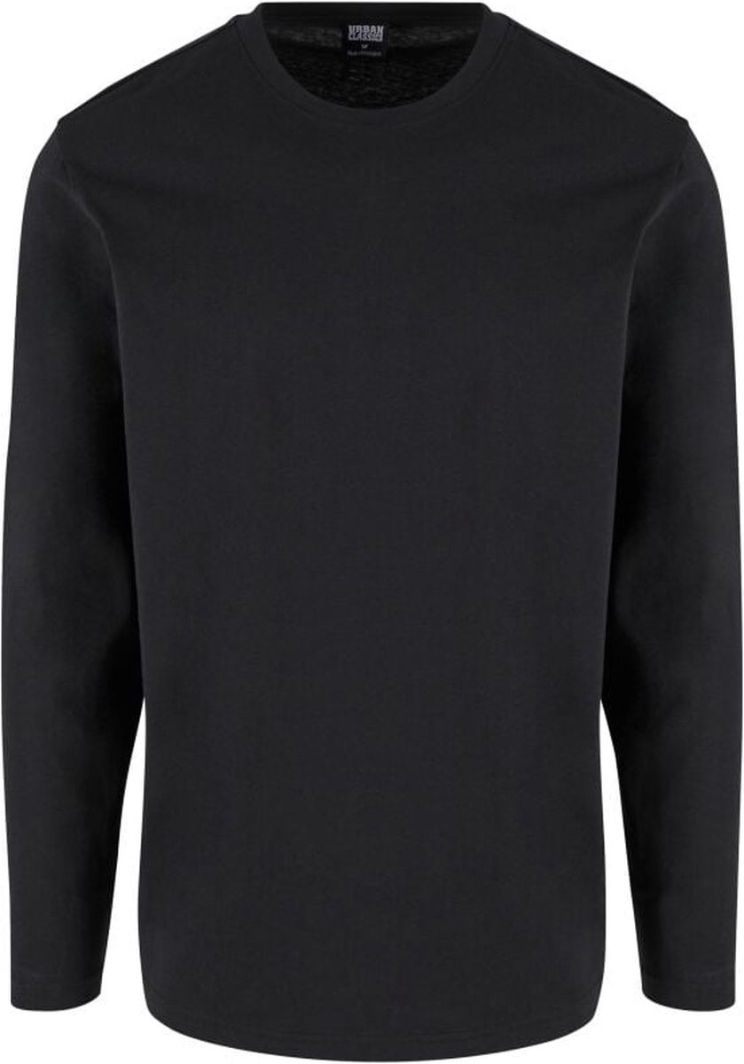 Urban Classics Basic Heren Shirt met lange mouwen – 3XL Zwart