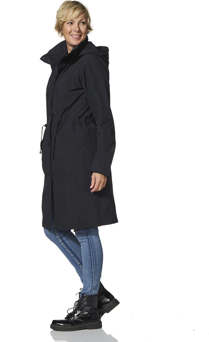 Happy Rainy Days Lange Regenjas Dames Porto Zwart