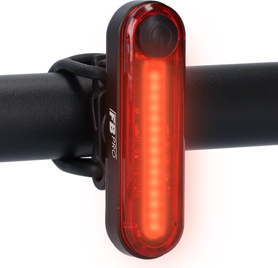 LED fietslamp - Achterlicht fiets - Fietslicht - Zeer compact fietslampje - 3.7V - Hoge helderheid - Verschillende standen - Micro USB oplaadbaar - Zwart — afbeelding 2