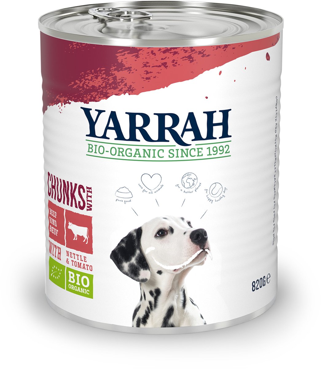 Yarrah Yarrah Blik Hondenvoer - Brandnetel En Tomaat - Honden natvoer - 800 g