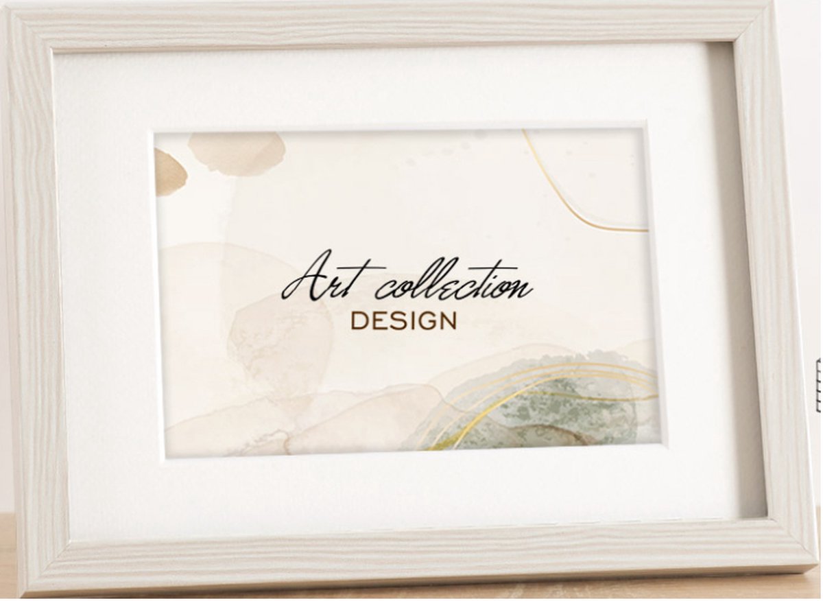 Icar Kunststof Passe-Partout Fotolijst Art Collection Design Beige Hout 13x18 Beige (hout)