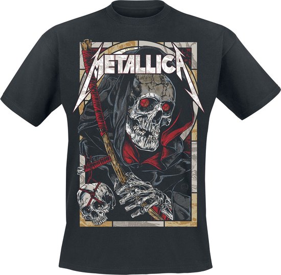 T-shirt Metallica Death Reaper noir en Katoen , taille 5XL - Produits dérivés du groupe, Groupes