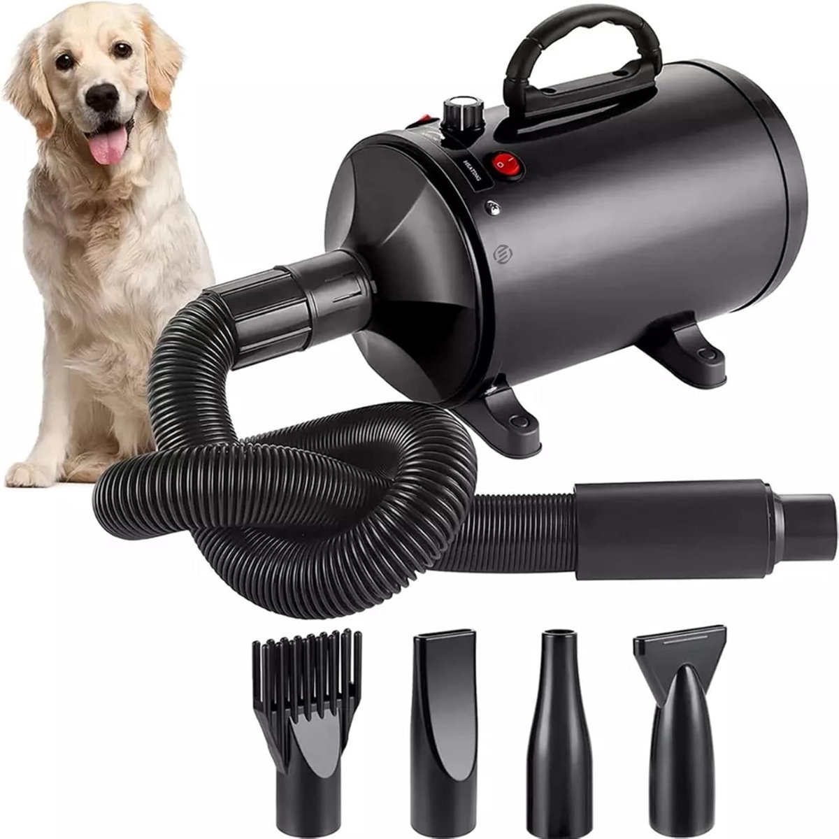 Bol.com Equivera Hondenfohn - Waterblazer - Geschikt voor alle Honden - Extra Stil - Compact - Verstelbaar Vermogen aanbieding