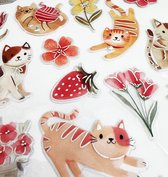 Autocollants gonflés Chats - Feuille d'autocollants Chatons - Feuille d' Autocollants - Autocollants Animaux de compagnie - Autocollants Animaux - Artisanat Animaux domestiques - Autocollants pour Adultes - Garçons - Chat - Chaton - Chatons