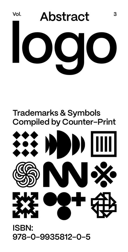 Abstract logo, Trademarks & Symbols, samengesteld door Counter-Print. Met diverse logo's en het ISBN.