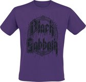 T-shirt Black Sabbath Black Emblem violet M en Katoen - Produits dérivés du groupe, groupes