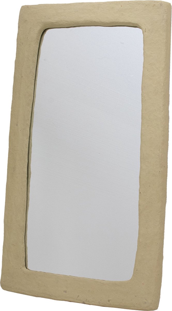 Giga Meubel Spiegel Paige - Naturel Papier-Maché - 61x4x109cm