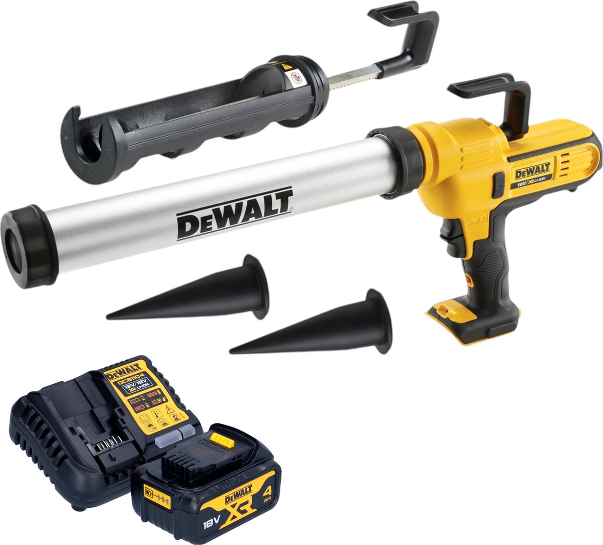 DeWalt DCE 581 M1K accupistool 18 V 310 ml + 1x accu 4.0 Ah + lader + koffer
