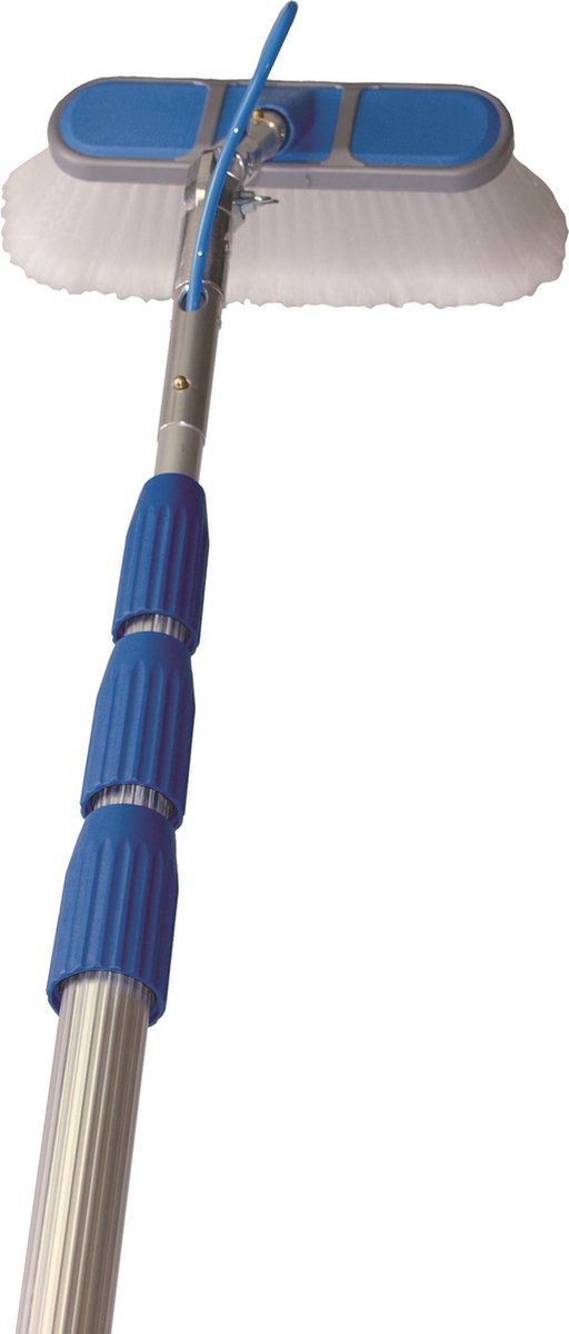 lewi professionele cleaning set voor glas, auto en zonnepaneelreiniging 450 cm met borstel en verstelbare hoek-adapter