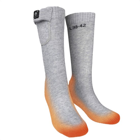 Vêtements HEATDRY® - Chaussettes chauffantes - DailyHeat Lite - Grijs - Taille 38-42
