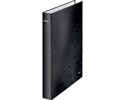 Leitz Wow Gelamineerde Ringband - 4-rings - Rugbreedte van 40mm - Zwart