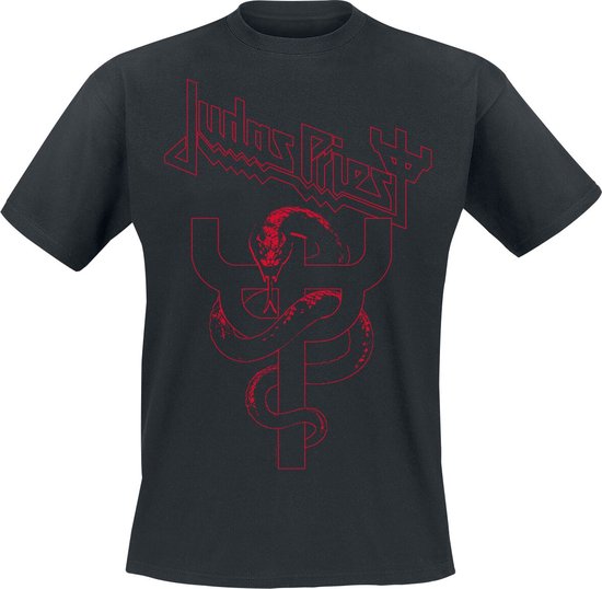 Distrigeek Judas Priest Logo Pin - Metalen Zwarte En Rode Ronde Pin Badge Heavy Metal