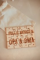 BolleToet - puzzle en bois vous allez être grands-parents - annonce de grossesse