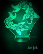 LAMPE LED 3D - CARPE KOI