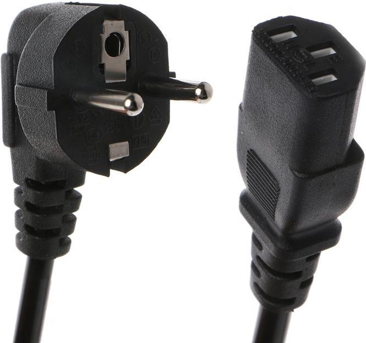 C13 IEC 320 Stroomkabel Randaarde Stekker 1,5m voor computers, tv