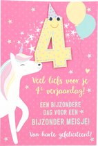 Cartes numérotées - Le plus bel âge - Carte d'anniversaire Plein d'amour pour ton 4ème anniversaire ! Une?