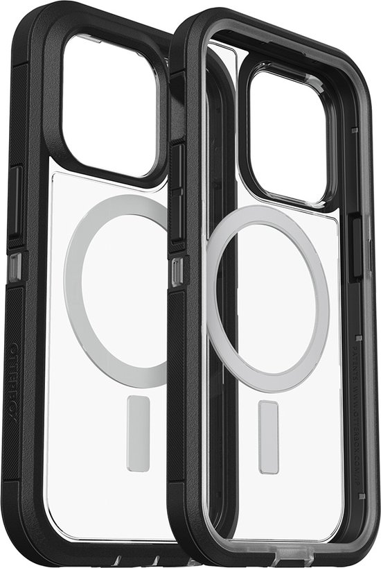 Otterbox - Defender XT Geschikt voor de iPhone 14 Pro Max - Zwart/transparant