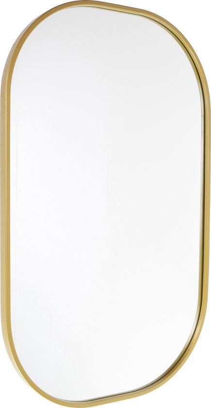 Miroir Fragix Iris Ovale - Or - Métal - 80x50