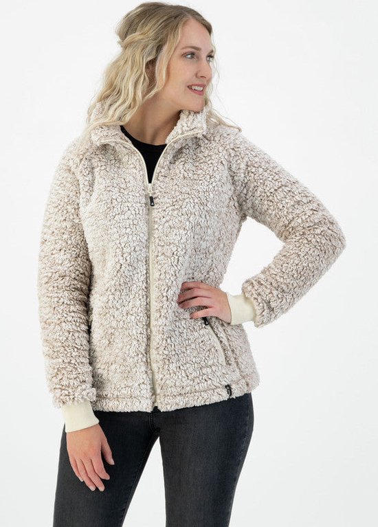 BR teddy vest/jas Fatima dames Twilight Mauve maat XS - DekaTuin