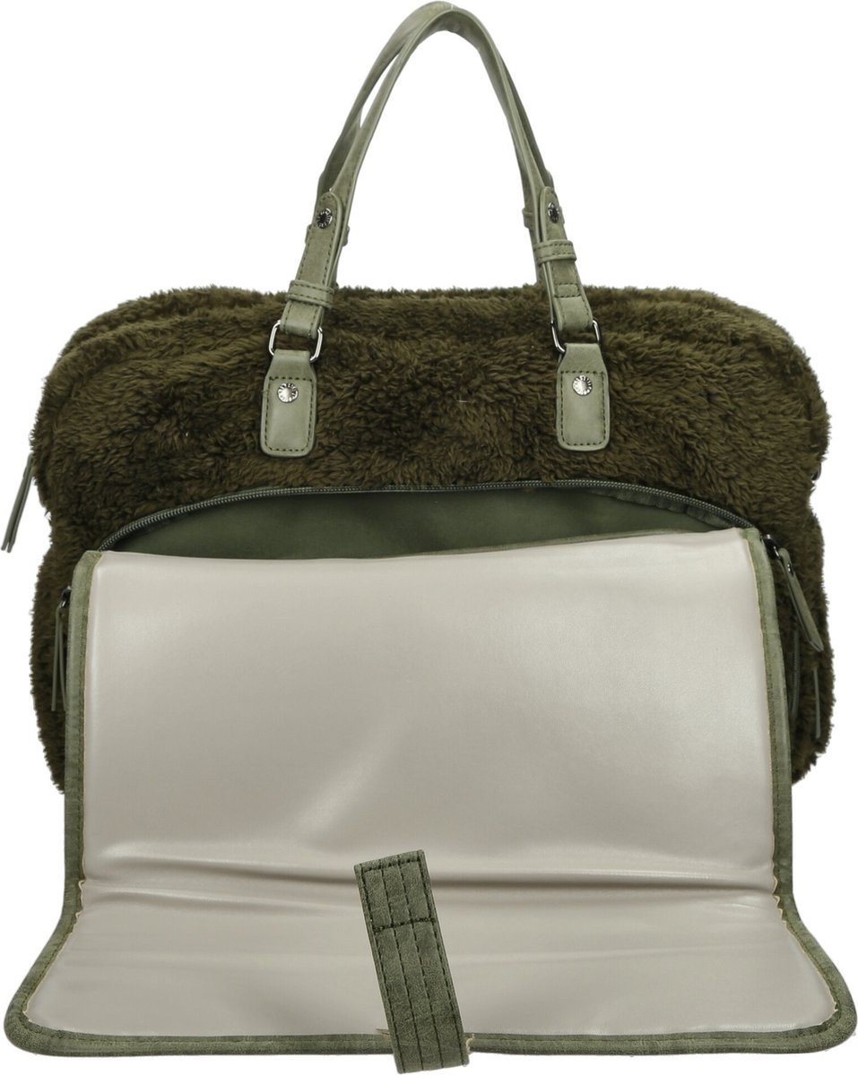 Enrico Benetti Teddy Luiertas / mombag / schoudertas 66655 - Olijf groen – foto 8