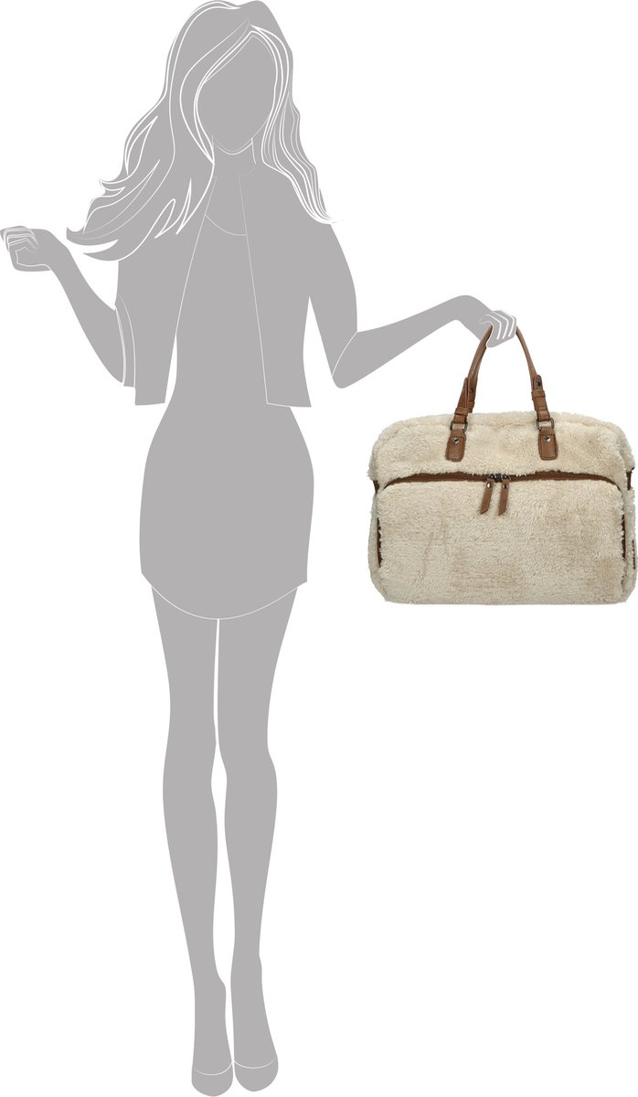 Enrico Benetti Teddy Luiertas / mombag / schoudertas 66655 - Off white – foto 5
